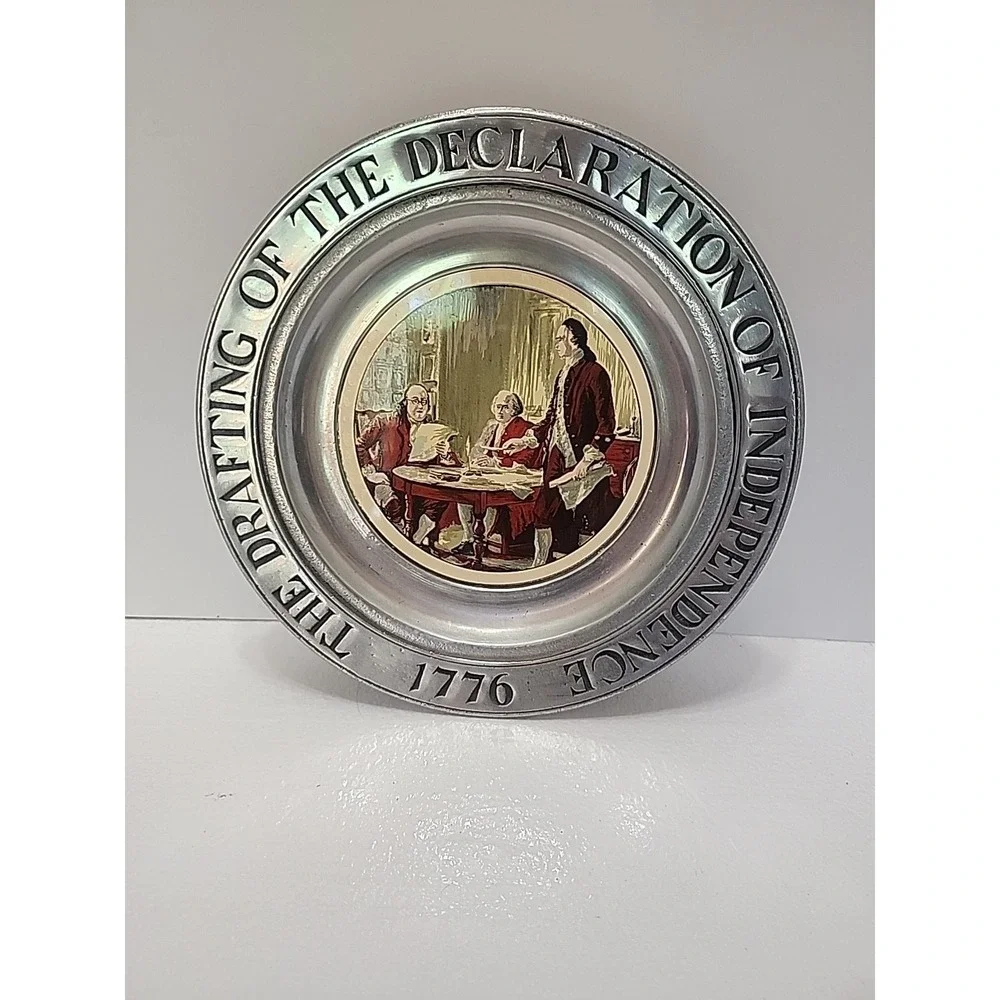 Wilton‎ Armetale Pewter Plate  Drafting Of Declaration Of Independence